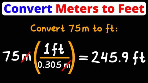 Meters to Feet (m to ft) .